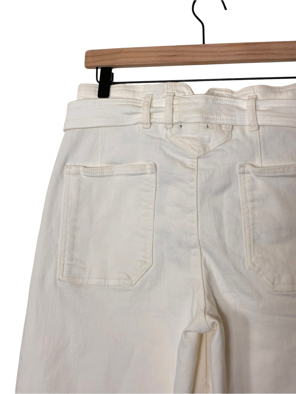 Maeve | Anthropologie LIKE NEW Cropped high rise wide leg cuffed jeans size 29 - Picture 10 of 15